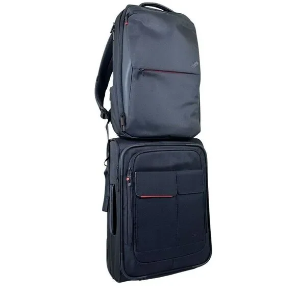 Lenovo Thinkpad Professional Backpack & Wheeled Carry-on Bag Set NWOT