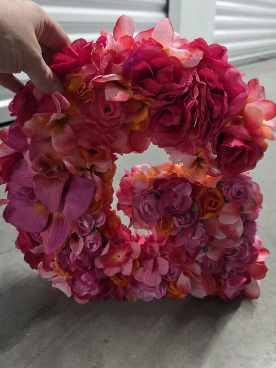 Handmade Pink Floral Letter 