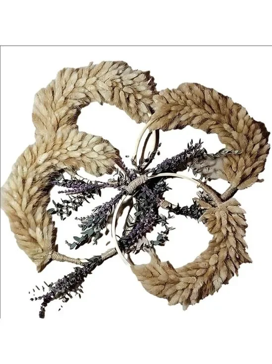 Set of 4 Mini Boho Wreathes