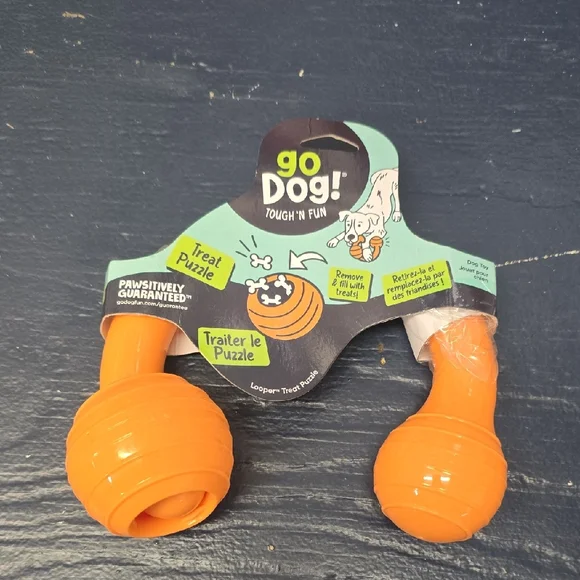 Orange Treat Puzzle Dog Toy Go Dog! NWT‎