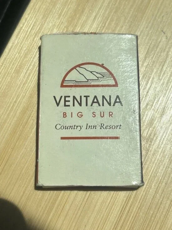 vtg matchbook MATCHCOVER Ventana Big Sur resort advertising California