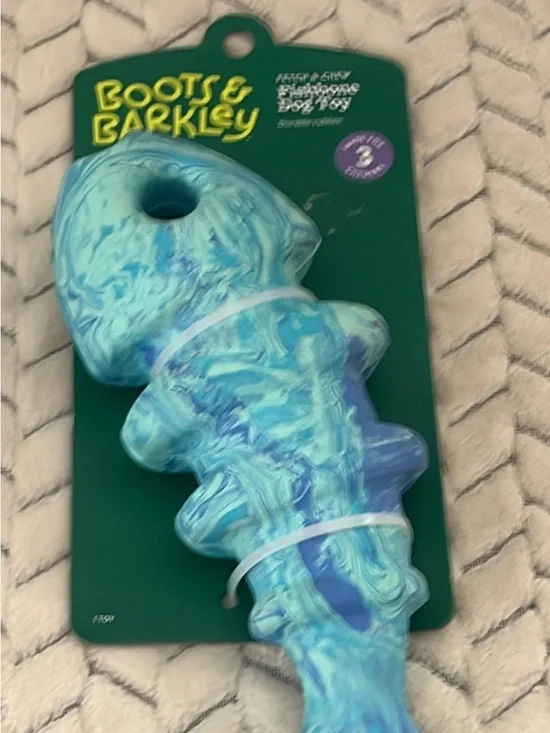 Boots & Barkley Blue Teal Swirl Dog Chew Toy