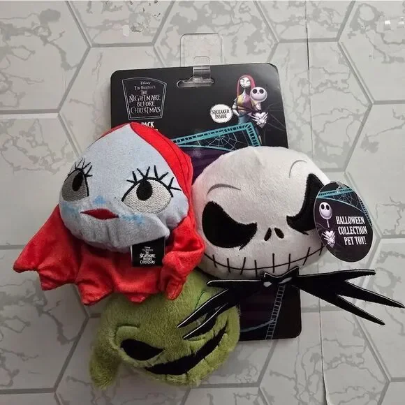 New Disney Nightmare Before Christmas Dog Plush Toy -3ct