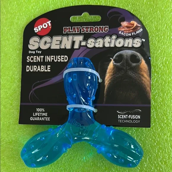 Dog chewable Toy Scent infused Bacon flavored