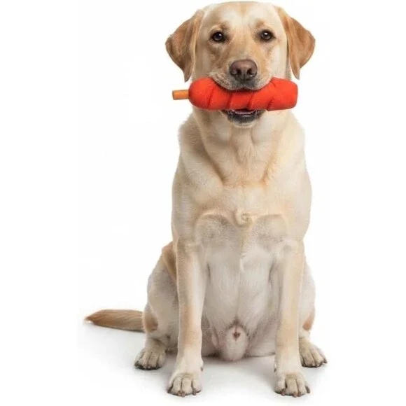 Squeaky Latex Dog Toy Sausage 5.9