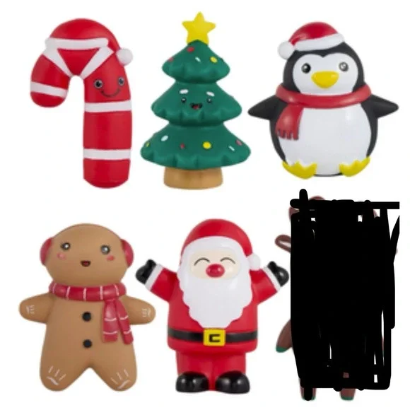 Lot Of 5 Merry & Bright Squeaky 6