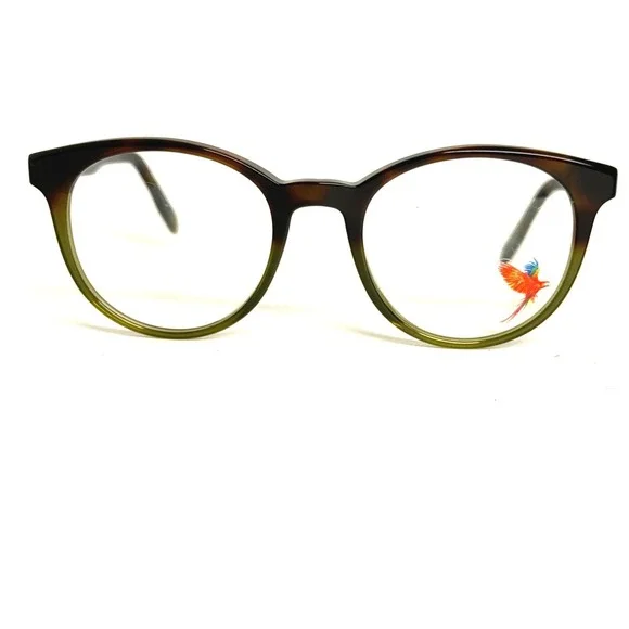 Maui Jim MJO2118-25SP Eyeglasses Tortoise Olive Green Round Frames 49-20-145‎