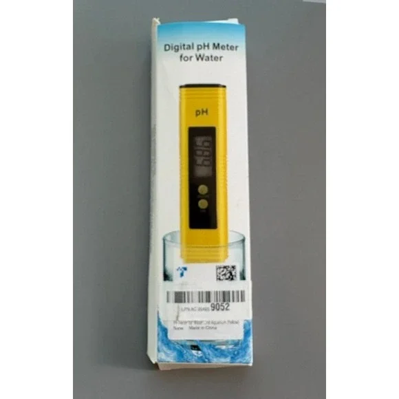 Digital pH Meter for Water Handheld Tester Yellow for Aquarium Pool Hydroponics