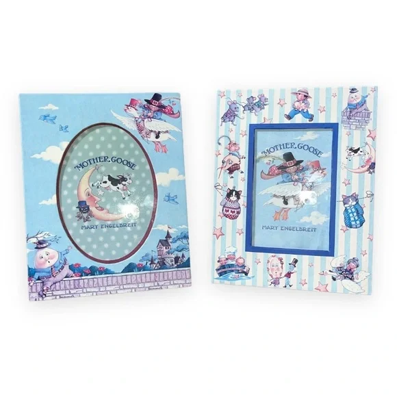 Mary Engelbreit Mother Goose‎ Picture Frame Set of 2 Nursery Rhymes NWOB