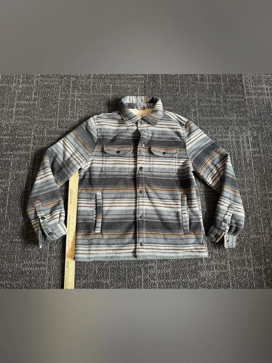 Rainforest Edgewood Plaid Bonded Fleece & Faux Shearling Jacket Small NWT