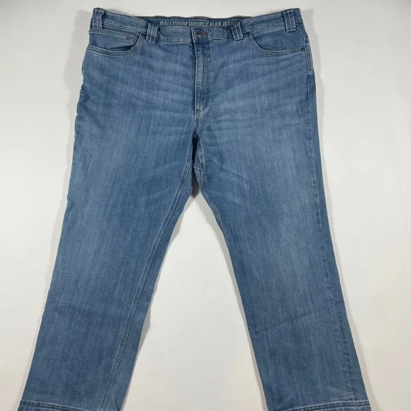 Duluth Trading Co Ballroom Double Flex Jeans Mens 44x30 Standard Fit Blue