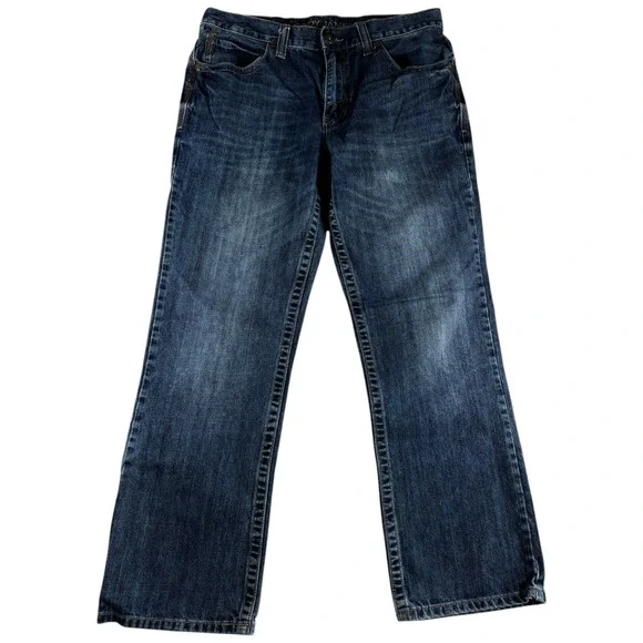 Cody James Authentic Jeans Mens 34x32 Blue Denim Cotton Medium Wash Straight Leg