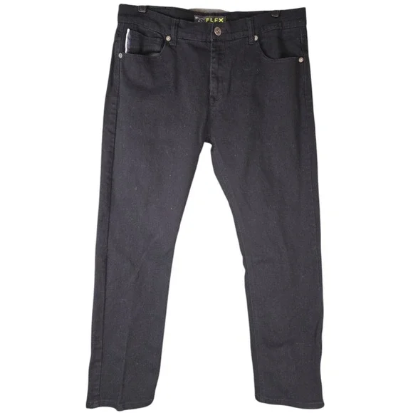 SouthPole Jeans Mens 36x32 Flex‎ The Movement Straight Black Stretch Denim Club