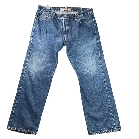 Levi's 505 Straight Fit Mens 40x30( see pcs) blue‎ medium  Wash Denim Jeans