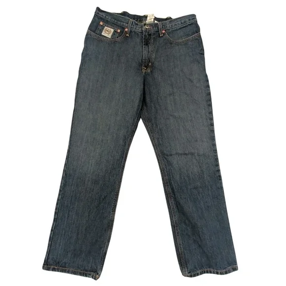Cinch White Label Jeans Men 36x32 Medium Wash Relaxed Straight MB92834013