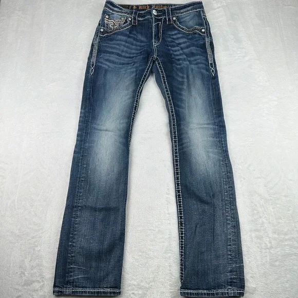Mens Rock Revival Jeans 