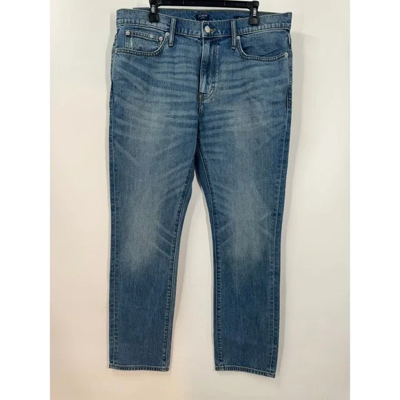 J Crew Mens Slim Vintage Flex Jeans Medium Wash Size 36x30‎