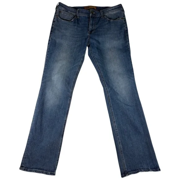 Seven7 Straight Fit Jeans Men 36x34 Blue Denim Cotton Stretch Medium Wash Casual