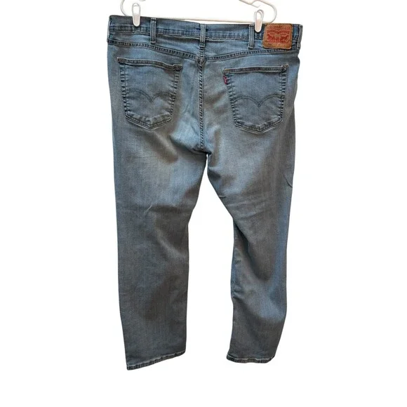 Levis 541 Athletic Taper Blue Jean Men 44x32 Medium Wash Stretch Jean 18757-0022