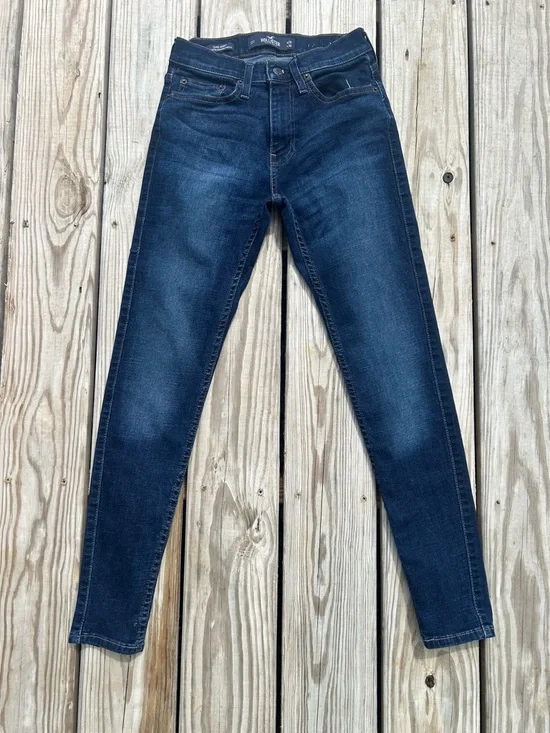 Hollister California Super Skinny Jeans dark Wash mens Blue‎ Size 28/30