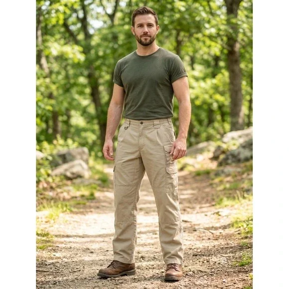 5.11 Tactical Series Pants Mens 36x30 Khaki Tan Ripstop Cargo Combat Work Unifo