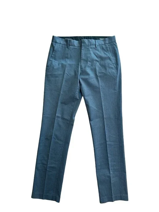 Bonobos Monday Pants Mens 31x32 Navy Straight Leg Stretch Tailored Dress Slacks