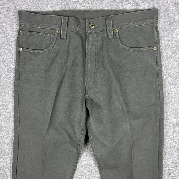 Filson‎ Dry Tin Cloth Pants Mens 32x35 Raven Grey 11.5 Ounce Chino Work Outdoor