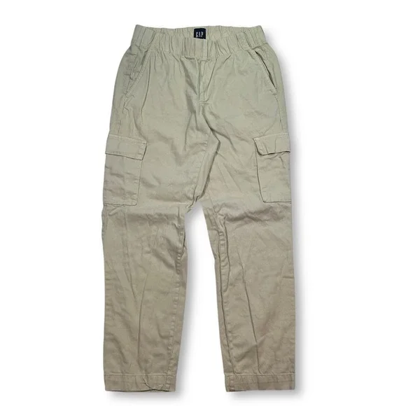 Gap Cargo Pants Elastic Waist Casual Khaki Beige Trousers Men's Size S‎