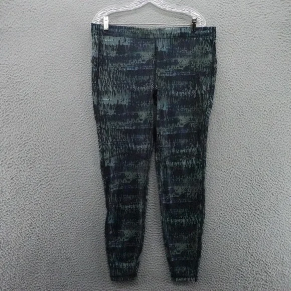 DSG Mens Run Tight XL Teal Black‎ Abstract Print Media Pocket Baselayer NEW