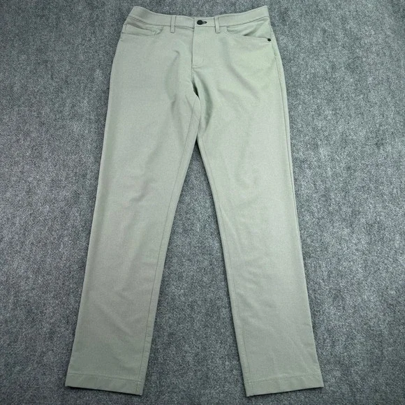 Public Rec Pants Men 34x34 (Fits 34x32) Grey Workday Performance Stretch‎ Golf