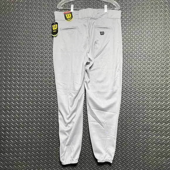 NWT Wilson Gray Baseball Classic Athletic Wear Elastic‎ Bottom Men's Size Large