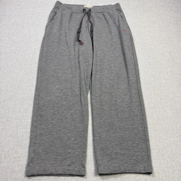 Tommy Bahama Lounge Sweatpants Pants Mens Large Gray French Terry Drawstring