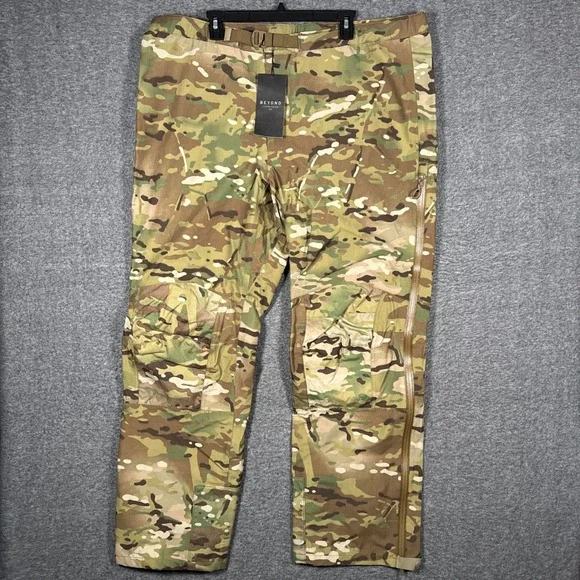 NEW Beyond Clothing A6 Durable Rain Pants Mens XL Multicam Camo Waterproof