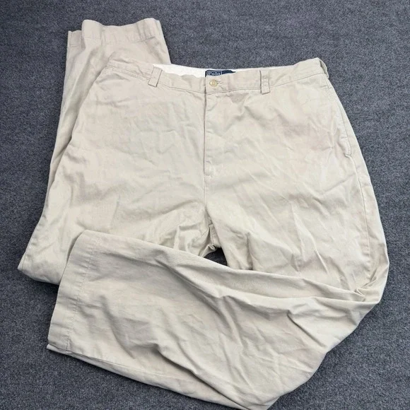 POLO‎ Ralph Lauren The Polo Chino Pant Men 38/30 Biege Classic Fit Preppy