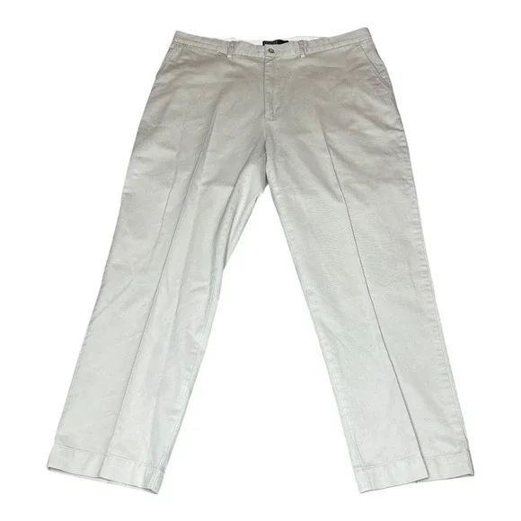 Polo Ralph Lauren Mens Khaki Chino Pants 38x30 Tan‎ Cotton Straight Flat Front