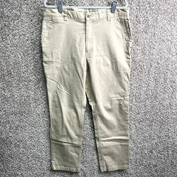 Duluth Trading Co‎ Pants Men’s 36x32 Flex Ballroom Trim Fit Tan Khaki