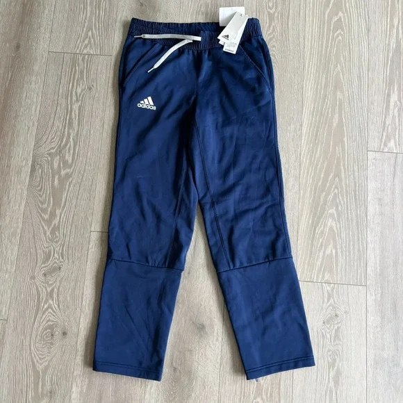 NWT Adidas Mens Navy Team Issue Open Hem Track‎ Pants Size S