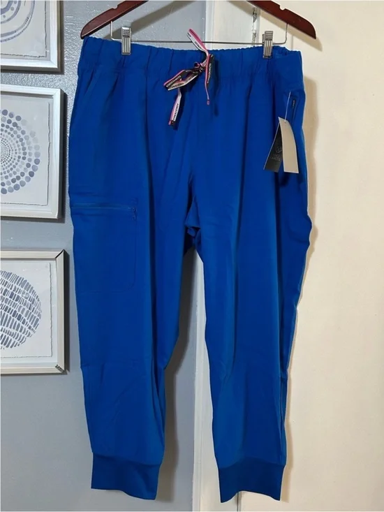 Vince Camuto Medical Scrub Royal Blue Size XL Tall Drawstring Waist VC100T