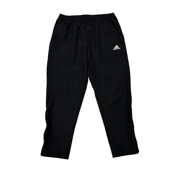 Adidas Entrada 22 Jogging Training Pants Mens Sz XL Black Zip Ankles Lightweight