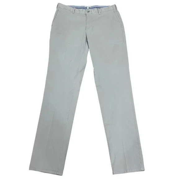 Peter‎ Millar Mens Grey Cotton Silk Blend Chino Pants MS20B50 Size 34
