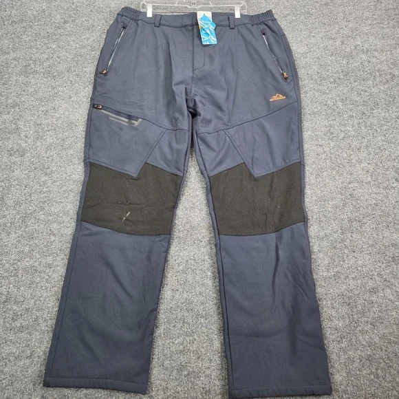 Men's Thermal Hiking Pants‎ Softshell Waterproof Winter Outdoor Ski Snow Sz 40
