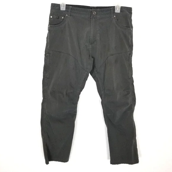 KUHL Men Konfidant Air Pants Sz 38 x 30 Gray Performance Hiking Work Durable‎