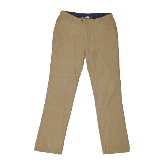 Peter Millar Men's Size 38x34 Tan Corduroy 5 Pocket Straight Leg Pants Stretchy
