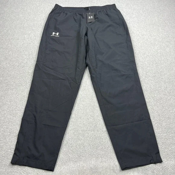 NEW Under Armour Vital Woven Pants Mens XL Black Mesh Lined Ankle Zip 1352031