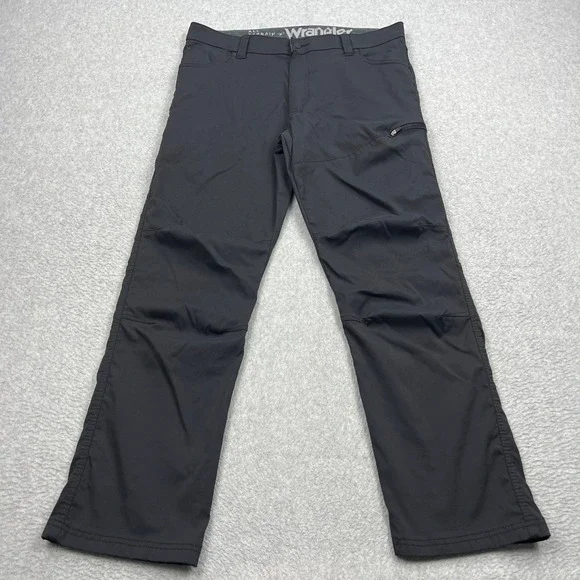 Wrangler ATG All Terrain Gear Pants Mens 36x30 Black Nylon Stretch Hike Outdoor