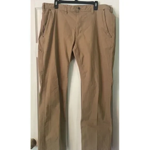 Eddie Bauer Men's Canvas Stretch‎ Utility Pants Tan 38Wx32L classic fit