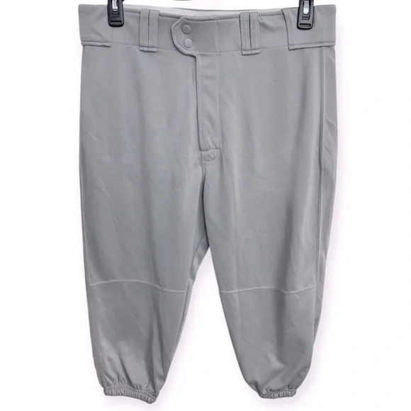 Rawlings Men’s Baseball Knickers Gray‎ Casual Pants with Elastic Cuffs 36/17L