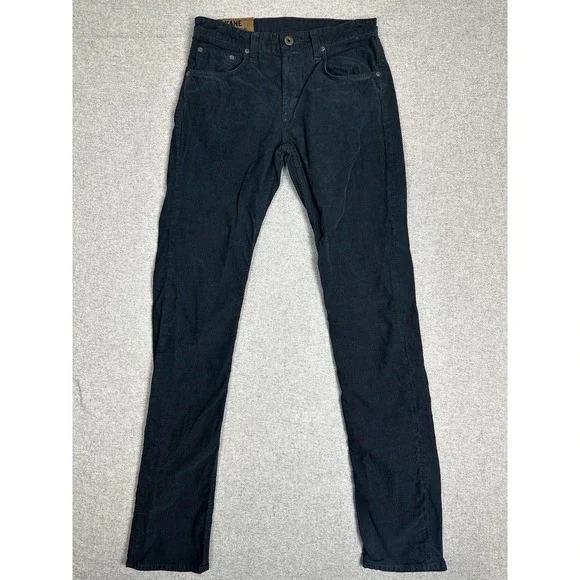 J Brand Kane Corduroy Pants Mens‎ 32x31 Navy Slim Straight Made USA JGM180M01