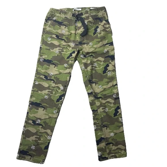 PacSun Men's Carpenter Camo Pants Peace Sign Embroidery Y2K Streetwear Skater‎ S