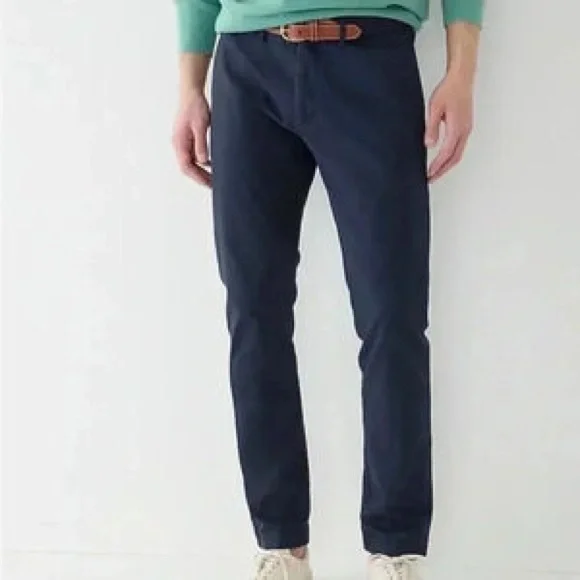 Men's Navy Slim Chino Pants - Classic Everyday Style